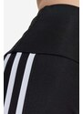 Kraťasy adidas Originals IC8799 Short Tight dámské, černá barva, s aplikací, high waist, IC8799-black