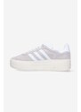 Semišové sneakers boty adidas Originals Gazelle Bold W šedá barva, HQ6893