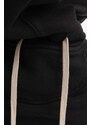 Bavlněná mikina Rick Owens Granbury dámská, černá barva, s kapucí, s potiskem, DS02B4227.FEP1-Black