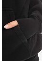 Bavlněná mikina Rick Owens Granbury dámská, černá barva, s kapucí, s potiskem, DS02B4227.FEP1-Black