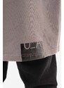 Bavlněné tričko A-COLD-WALL* No Display Top ACWMW105 MID GREY šedá barva, s potiskem
