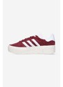 Sneakers boty adidas Originals Gazelle Bold W HQ6892 vínová barva