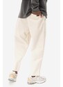 Bavlněné kalhoty Gramicci Loose Tapered Pant béžová barva, široké, medium waist, G103.OGT-cream