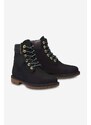 Semišové workery Timberland 6IN Hert BT Cupsole W dámské, černá barva, na plochém podpatku, lehce zateplené, A5MBG-BLACK