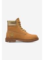 Semišové workery Timberland 6IN Hert BT Cupsole W dámské, hnědá barva, na plochém podpatku, A5RS8-BROWN