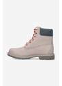 Semišové workery Timberland 6IN Hert BT Cupsole W dámské, šedá barva, na plochém podpatku, lehce zateplené, A5M8Z-GREY