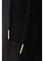 Bavlněná mikina KSUBI pánská, černá barva, s kapucí, vzorovaná, MRHC22FL01-black