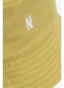 Bavlněný klobouk Norse Projects zelená barva, N80.0101.8111-8111