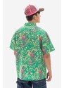 Košile Billionaire Boys Club Jungle Camo Camp Collar Shirt B22319 GREEN zelená barva, regular