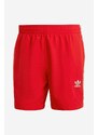 Plavky adidas Originals Adicolor 3-Stripes červená barva, H44768-red