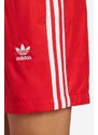 Plavky adidas Originals Adicolor 3-Stripes červená barva, H44768-red