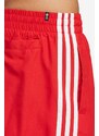 Plavky adidas Originals Adicolor 3-Stripes červená barva, H44768-red