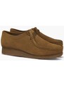 Semišové polobotky Clarks Originals Wallabee hnědá barva, 26155518