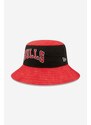 Bavlněný klobouk New Era Washed Tapered Bulls červená barva, 60240491-red