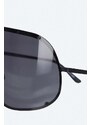Sluneční brýle Rick Owens dámské, černá barva, RG0000006-black