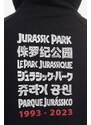 Neil Barrett Bavlněná mikina Neil Barett Jurassic Park Hoodie PBJS147-U521S 1133 pánská, černá barva, s kapucí, potiskem