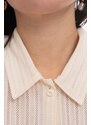 Košile A.P.C. Chemisette Marine béžová barva, regular, s klasickým límcem, COGDD-F12557 WHITE
