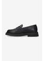 Kožené mokasíny A.P.C. Mocassins Gael pánské, černá barva, PXBAA-H53274 BLACK