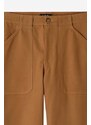 Bavlněné kalhoty A.P.C. Pantalon Sydney hnědá barva, jednoduché, H COGBJ-H08422 CARAMEL