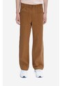 Bavlněné kalhoty A.P.C. Pantalon Sydney hnědá barva, jednoduché, H COGBJ-H08422 CARAMEL