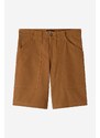 Bavlněné šortky A.P.C. Short Melbourne hnědá barva, COGBJ-H10179 CARAMEL