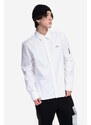 Košile A-COLD-WALL* Pawson Shirt ACWMSH078 WHITE bílá barva, regular, s klasickým límcem