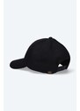 Bavlněná baseballová čepice Alpha Industries černá barva, s aplikací, 126912.94-black