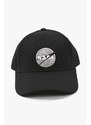 Bavlněná baseballová čepice Alpha Industries Nasa Cap černá barva, s aplikací, 186903.03-black