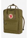 Batoh Fjallraven Kanken zelená barva, velký, s aplikací, F23510.631-631