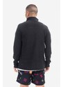 Mikina Fjallraven Abisko Lite Fleece Jacket M F86971 550 pánská, černá barva, hladká