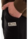 Bavlněné šortky Alpha Industries černá barva, 106365.649-black