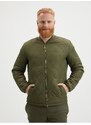 Khaki pánský prošívaný bomber Jack & Jones Keen - Pánské