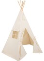 Moi Mili Béžový bavlněný teepee stan Navajo 170 x 130 cm