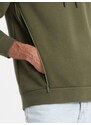 Ombre Men's hoodie with zippered pocket - olive