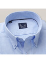 Willsoor Pánská slim fit košile světle modrá s hladkým vzorem 15381