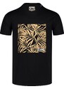 Nordblanc Černé pánské bavlněné tričko REEDS