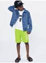 Dětské plavkové šortky Karl Lagerfeld zelená barva