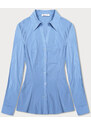Forget me not FASHION Světle modrá klasická košile s límečkem (M-8871)