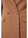 Trendyol Camel Blazer Jacket-Pants Woven Bottom-Top Suit