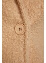 Trendyol Camel Long Boucle Coat