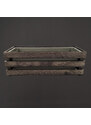 AMADEA Dřevěný obal na truhlík tmavý, 52x21,5x17cm, český výrobek