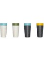 Hrnek z recykl. materiálů krémově - tyrkysové barvy Circular Cup - 340 ml