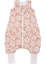 Malomi Kids Růžový bavlněný spací pytel s nohavicemi Blush Daisies 86 cm