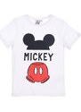 CHLAPECKÉ BÍLÉ TRIČKO S POTISKEM - DISNEY MICKEY MOUSE Bílá