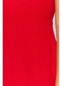 Trendyol Red Accessory Detailed Fitted Midi Woven Dress