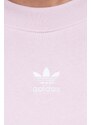 Mikina adidas Originals dámská, růžová barva, hladká