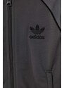 Dětská mikina adidas Originals šedá barva, s aplikací