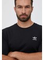 Bavlněné tričko adidas Originals černá barva, s potiskem