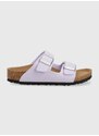 Dětské pantofle Birkenstock fialová barva