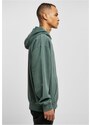 URBAN CLASSICS Heavy Terry Garment Dye Hoody - bottlegreen